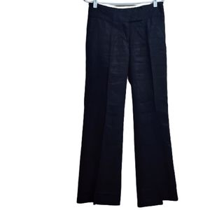 H&M 100% linen wide legs trousers color black size 8